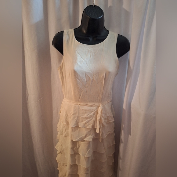 Taylor Cream Satin Fabric - Picture 2 of 7